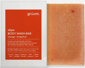 grüum Grüum Såpa Body Bar Orange & Grapefruit