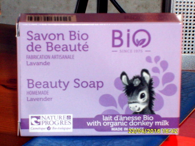Savon bio de beauté Lavande et lait d'ânesse bio