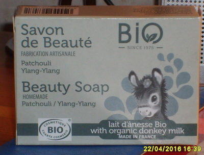 Savon de beauté Patchouli Ylang-ylang Lait d'ânesse bio