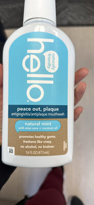 Peace out, plaque Antigingivitis/antiplaque mouthwash