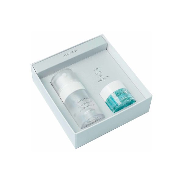 Hibiskin My Recipe Essence Calendula Water Gel & My Recipe Ampoule Glacier Shine Set - 40ml+10ml