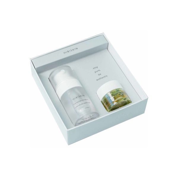 Hibiskin My Recipe Essence Calendula Water Gel & My Recipe Ampoule Mugwort Soothing Set - 40ml+10ml