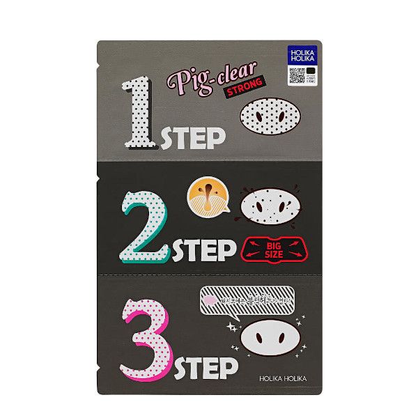 Holika Holika Pig Clear Black Head 3-Step Kit (Strong)