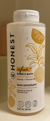 Refresh Bubble Bath Citrus Vanilla