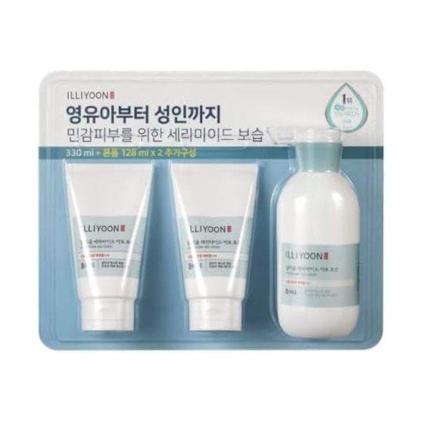 Illiyoon ILLIYOON Ceramide Ato Lotion Set - 1set(3items) - 330ml + 128ml + 128ml