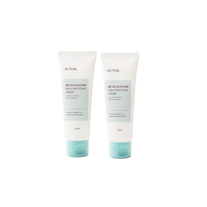 iUNIK Beta Glucan Daily Moisture Cream - 60ml (2ea) Set
