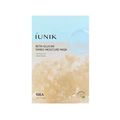 iUNIK Beta-Glucan Family Moisture Mask - 10pcs