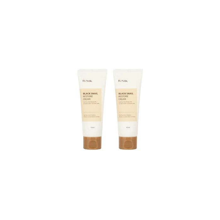 iUNIK Black Snail Restore Cream - 60ml (2ea) Set