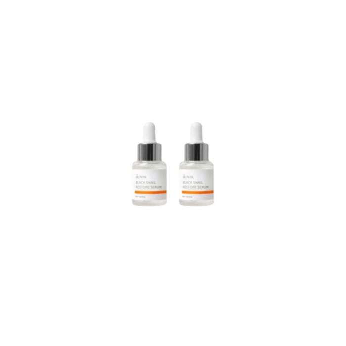 iUNIK Black Snail Restore Serum - 15ml (2ea) Set