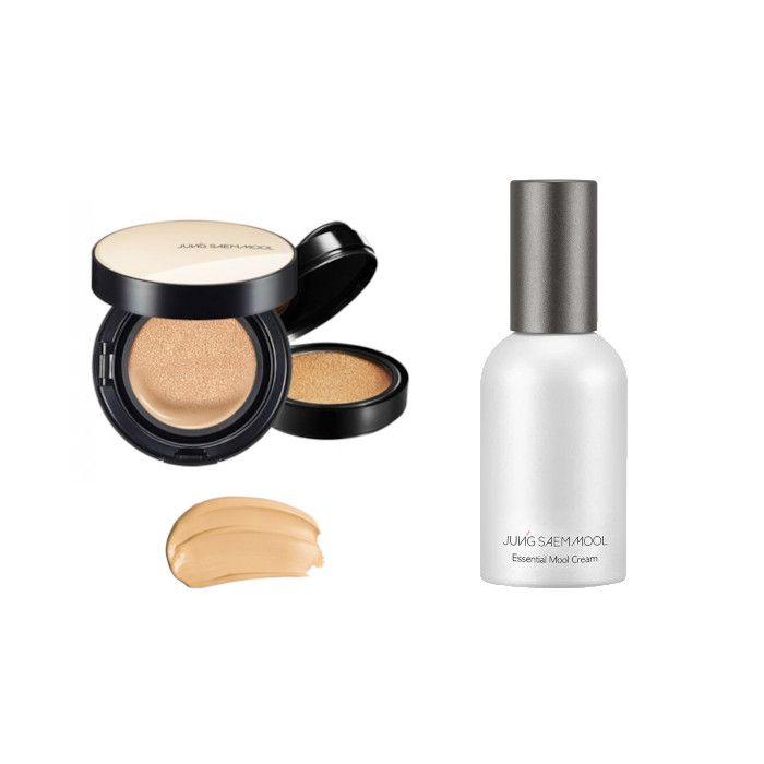 JUNGSAEMMOOL Essential Skin Nuder Cushion SPF50+ PA+++ (With Refill) - 14g+14g - 21 Medium (1ea) + Essential Mool Cream - 30ml (1ea) Set
