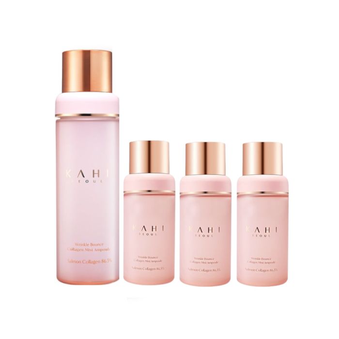 KAHI Wrinkle Bounce Collagen Mist Ampoule - 100ml (1ea) + 60ml (3ea) Set