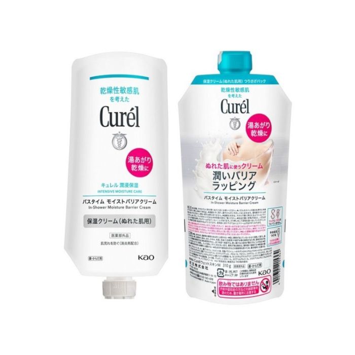 Kao Curel Intensive Moisture Care In-Shower Moisture Barrier Cream & Refill Set