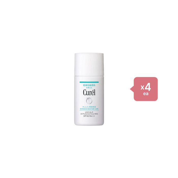 Kao Kao Curel Intensive Moisture Care UV Protection Facial Milk SPF30 PA+++ - 30ml (4ea) Set