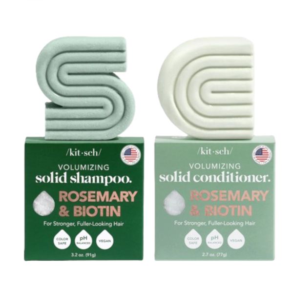 Kitsch KITSCH Rosemary & Biotin Volumizing Shampoo & Conditioner Combo - 91g+77g
