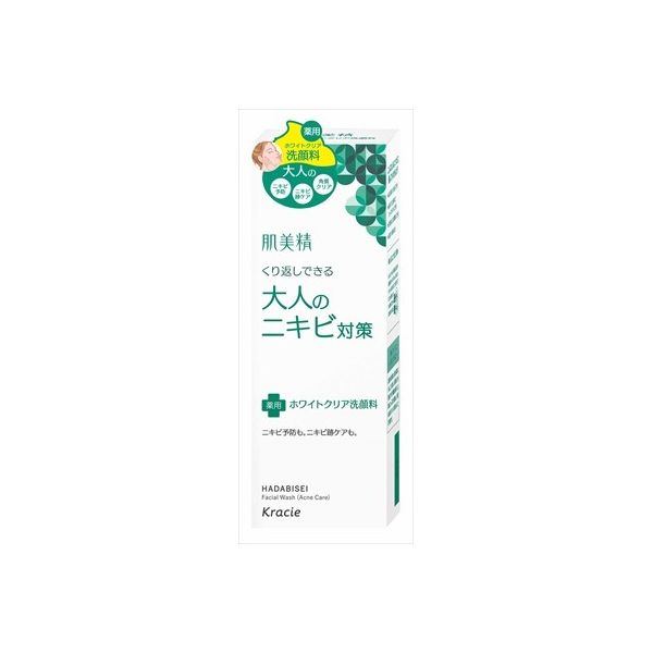 Kracie Hadabisei Adult Acne Countermeasure Medicated White C Face Wash - 110g