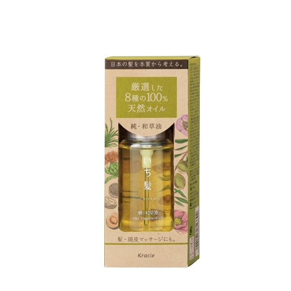 Kracie Ichikami Pure Japanese Herb Hair Treatment Oil - 60ml