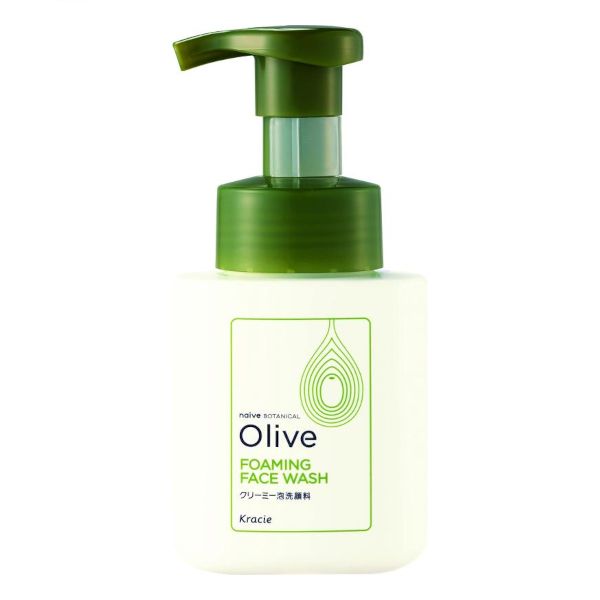 Kracie Naive Botanical Olive Creamy Foaming Face Wash - 160ml
