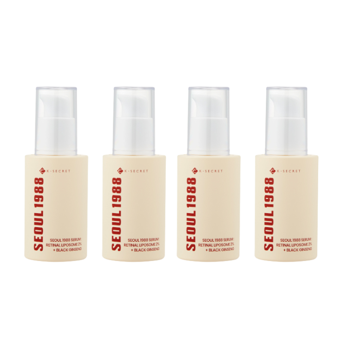 KSECRET KSECRET - SEOUL 1988 Serum : Retinal Liposome 2% + Black Ginseng - 30ml (4ea) Set
