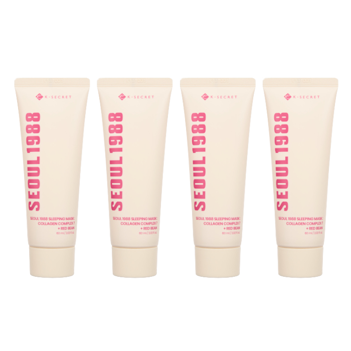 KSECRET KSECRET - SEOUL 1988 Sleeping Mask : Collagen Complex 7 + Red Bean - 60ml (4ea) Set