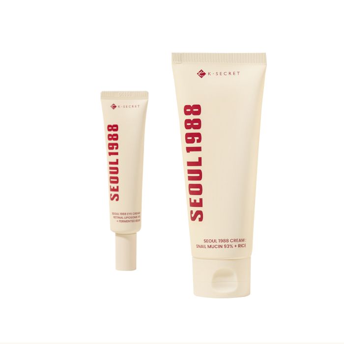 KSECRET SEOUL 1988 Eye Cream : Retinal Liposome 4% + Fermented Bean - 30ml (1ea) + Cream : Snail Mucin 93% + Rice - 100ml (1ea) Set