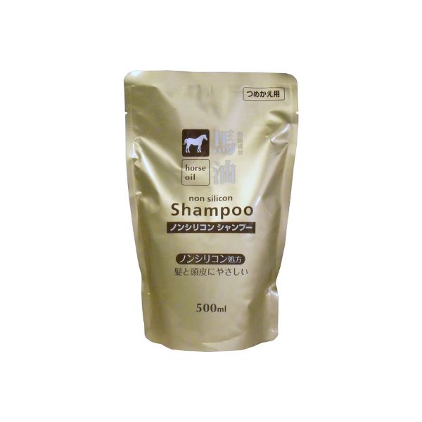KUMANO COSME Horse Oil Shampoo Non Silicon Refill - 500ml
