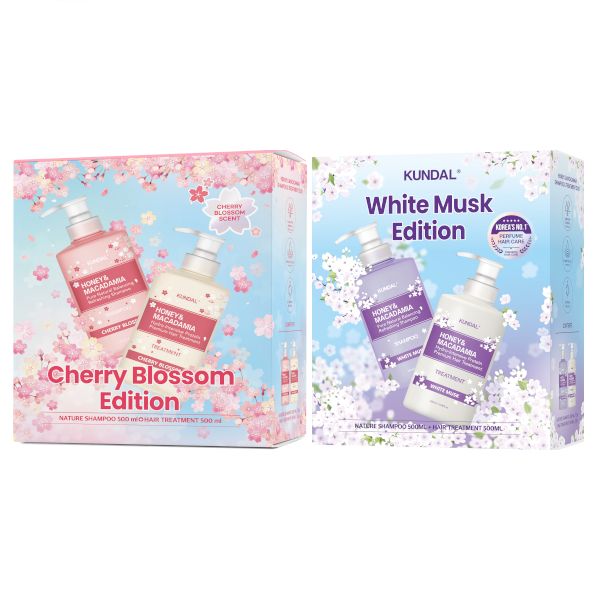 KUNDAL Honey & Macadamia Set - Shampoo & Treatment - 500ml+500ml