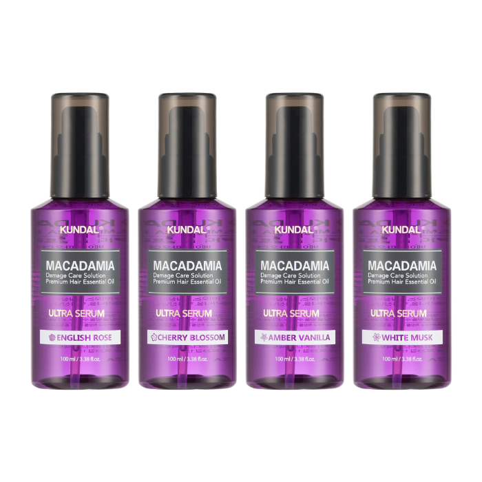 KUNDAL Macadamia Hair Serum - 4-In-1 Pack