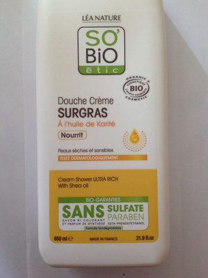 Douche crème surgras â l'huile de karité