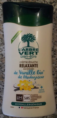 Crème douche relaxante aux extraits de Vanille Bio de Madagascar
