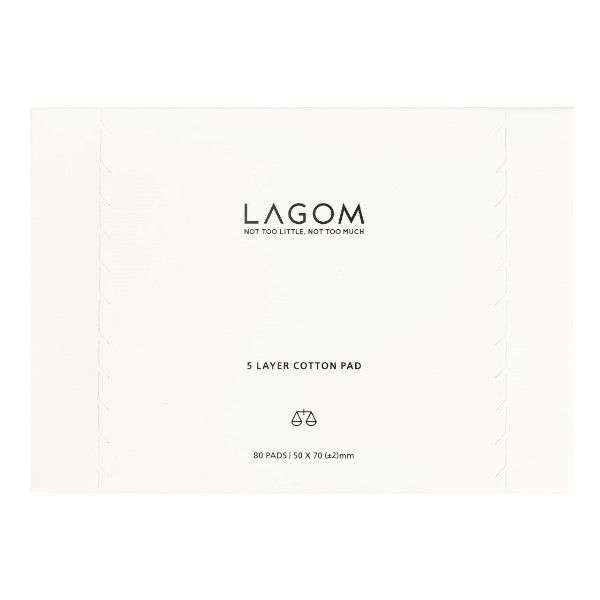 LAGOM 5 Layer Cotton Pad - 80pcs
