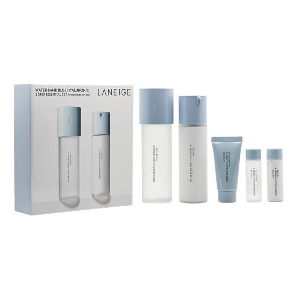 Laneige LANEIGE Water Bank Blue Hyaluronic 2 Step Essential Set for Normal to Dry Skin - 1set (5 items)