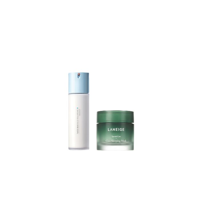 Laneige LANEIGE Water Bank Blue Hyaluronic Emulsion For Combination To Oily Skin - 120ml (1ea) + Cica Sleeping Mask - 60ml (1ea) Set