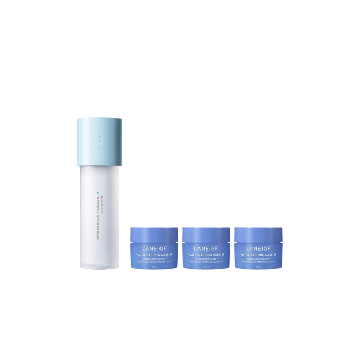 Laneige LANEIGE Water Bank Blue Hyaluronic Essence Toner For Combination To Oily Skin - 160ml (1ea) + Water Sleeping Mask EX - 15ml (3ea) Set