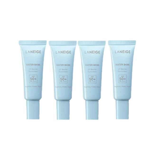 LANEIGE Water Bank UV Barrier Sunscreen SPF50+ PA++++ - 10ml (4ea) Set