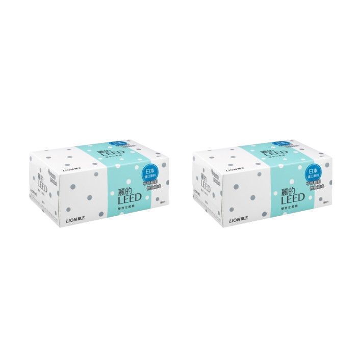 LION Leed - Beauty Puff Cotton Pad - 180pcs (2ea) Set
