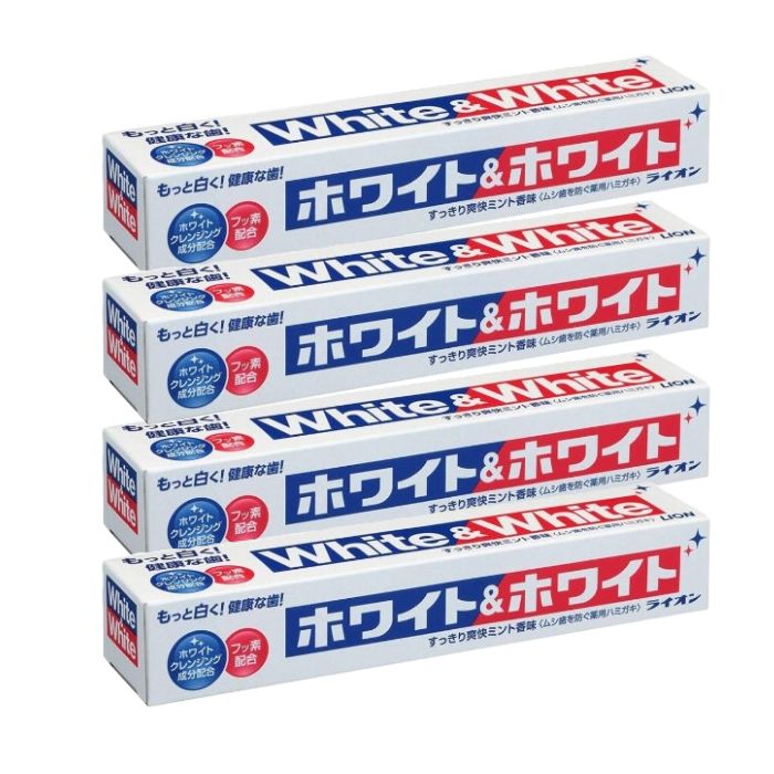 LION White & White Toothpaste (4ea)