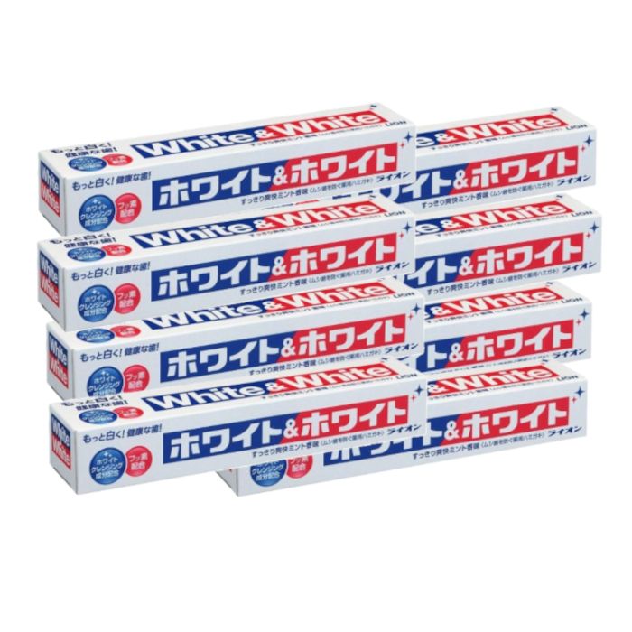 LION White & White Toothpaste (8ea)