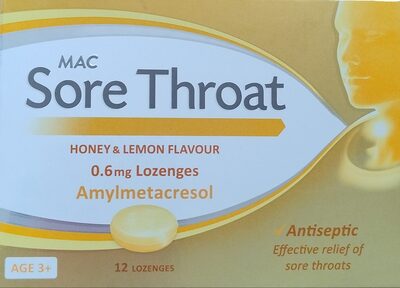 Sore Throat Honey & Lemon Flavour Lozenges