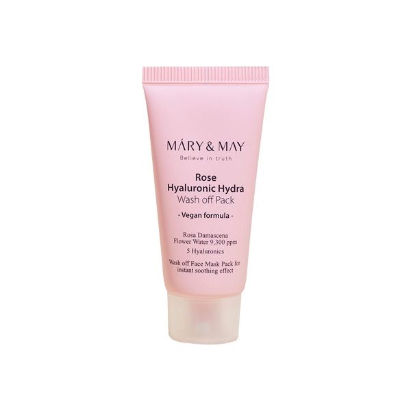 Mary&May Rose Hyaluronic Hydra Wash Off Pack - 30g
