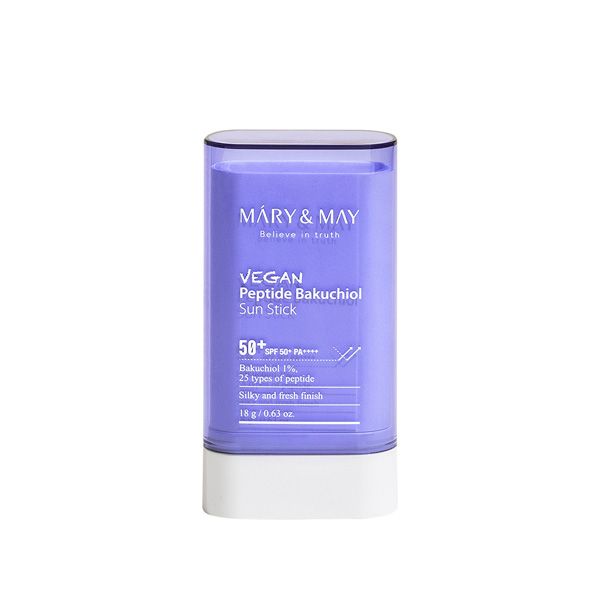 Mary&May Vegan Peptide Bakuchiol Sun Stick SPF50+ PA++++ - 18g