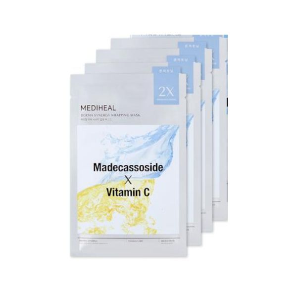 Mediheal Mediheal Derma Synergy Wrapping Mask Sheet for Toning Care (Madecassoside x Vitamin C) - 4pcs