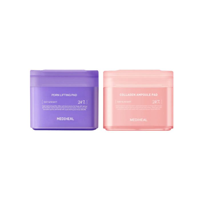 Mediheal PDRN Lifting Pad - 100ea (1ea) & Collagen Ampoule Pad - 100ea (1ea) Set