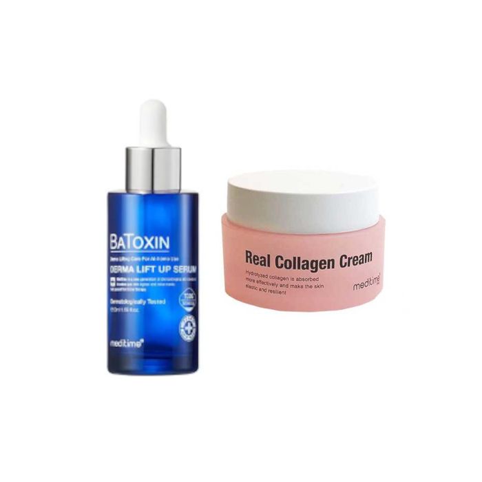 Meditime Batoxin Derma Lift-Up Serum - 50ml + Real Collagen Cream - 50ml Set