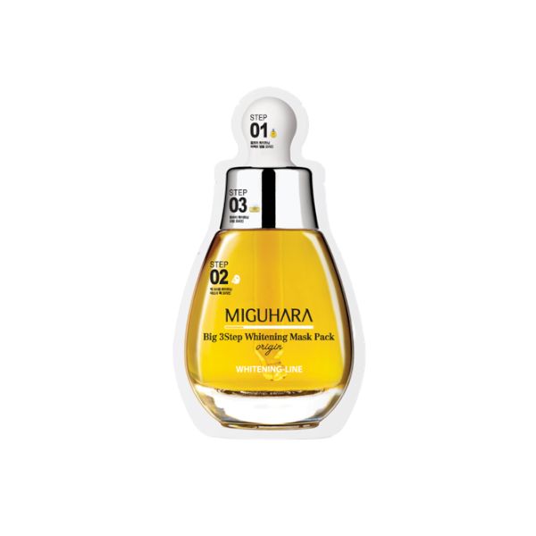 MIGUHARA Big 3Step Whitening Mask Pack Origin - 1pc