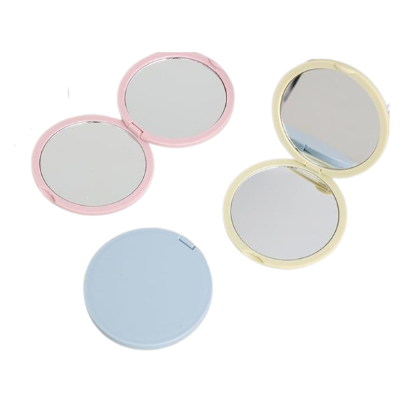 MINGXIER Round Pocket Mirror (Random Colour) - 1 pc