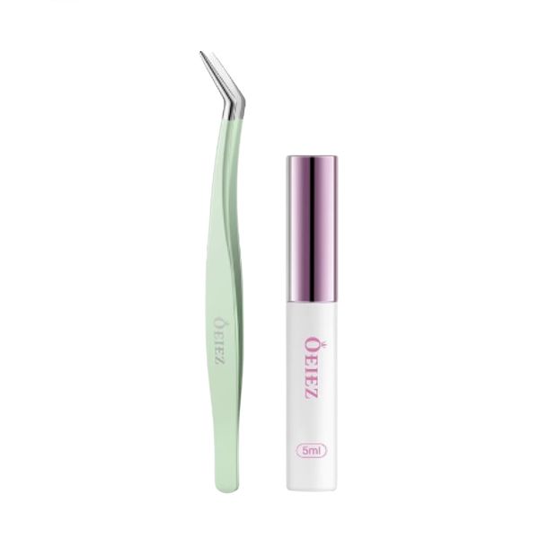 MissLady Eyelash Tweezers and Glue - 2pcs