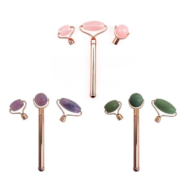 MissLady Face Roller Gua Sha With Interchangeable Massage Head - 1 set