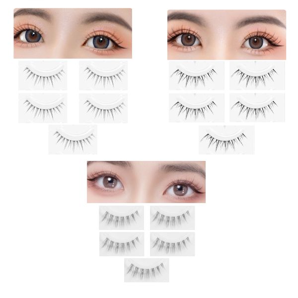 MissLady False Eyelashes A - 5 pairs