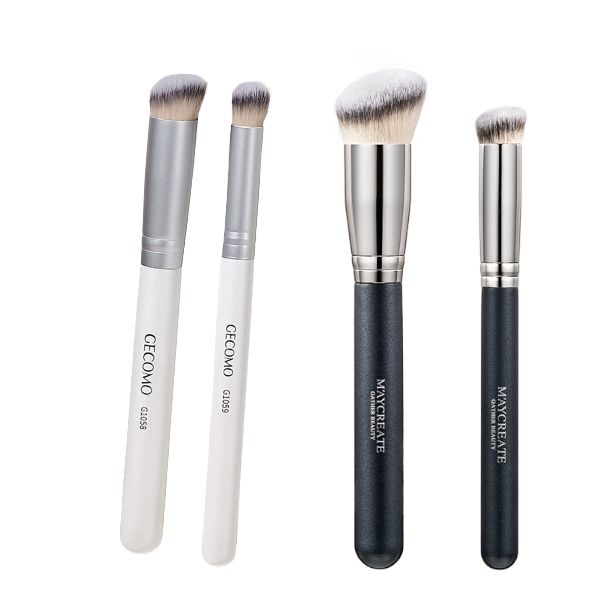 MissLady Foundation & Concealer Brush Set - 2pcs/1 Set
