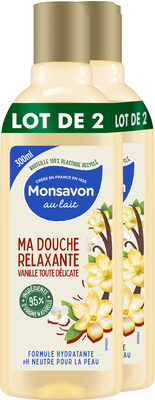 Monsavon Gel Douche Vanille Toute Délicate 300ml Lot de 2